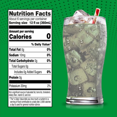 Big K® Lemon Lime Zero Sugar Soda Bottle Perspective: right