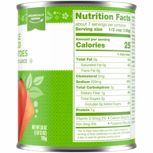 Simple Truth Organic® Whole Peeled Tomatoes Perspective: right