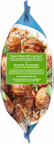 Simple Truth Organic™ 100% Grass-Fed Beef Homestyle Frozen Meatballs Perspective: right