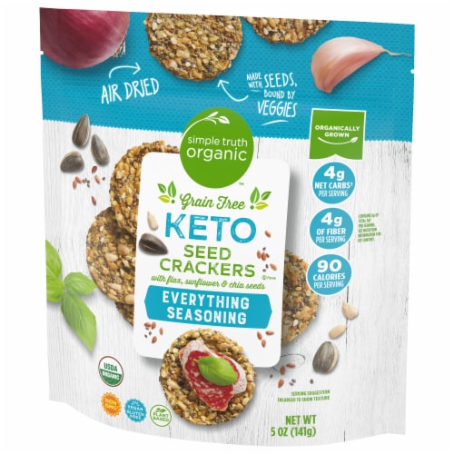Simple Truth Organic® Keto Grain Free Seed Crackers Perspective: right