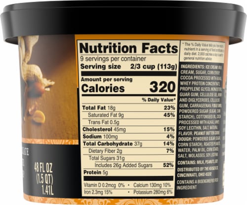Private Selection® Denali® Chocolate Peanut Butter Moose Tracks Ice Cream Tub Perspective: right