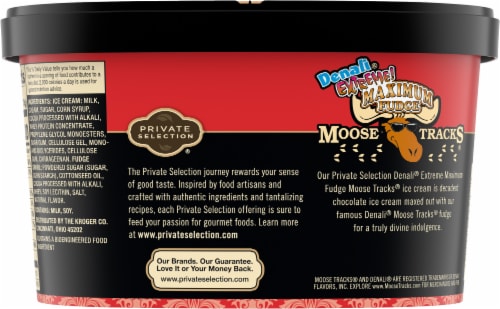 Private Selection® Denali® Extreme Maximum Fudge Moose Tracks® Ice Cream Tub Perspective: right
