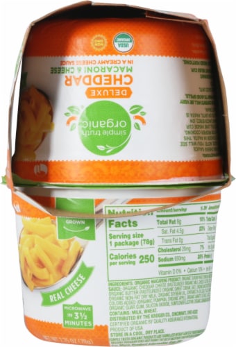 Simple Truth Organic® Deluxe Cheddar Macaroni & Cheese Perspective: right