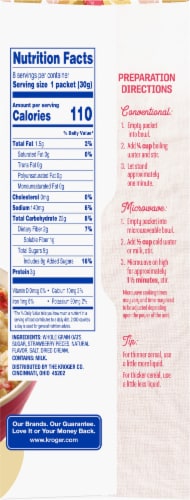 Kroger® Strawberries & Cream Instant Oatmeal Pouches Perspective: right