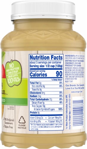 Kroger® Chunky Applesauce Perspective: right