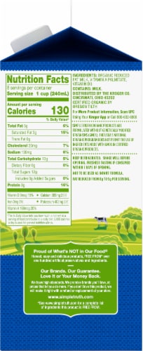 Simple Truth Organic 2% Reduced Fat Milk Perspective: right