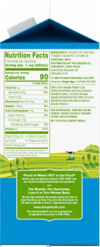 Simple Truth Organic® Fat Free Milk Perspective: right