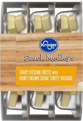Kroger Sharp Cheddar with Honey Brown Sugar Turkey Bites Perspective: right