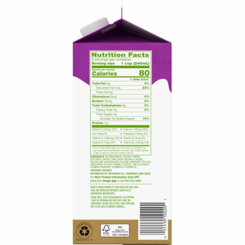 Simple Truth™ Original Coconut Milk Perspective: right