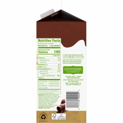 Simple Truth™ Chocolate Oatmilk Perspective: right