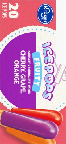 Kroger® Cherry Grape Orange Fruity Ice Pops Perspective: right