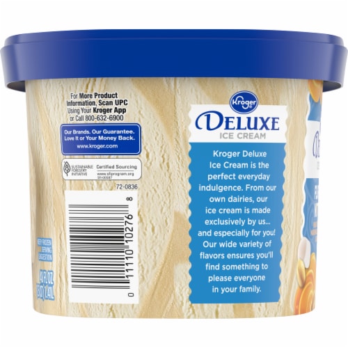 Kroger® Deluxe Fluffernutter Ice Cream Tub Perspective: right
