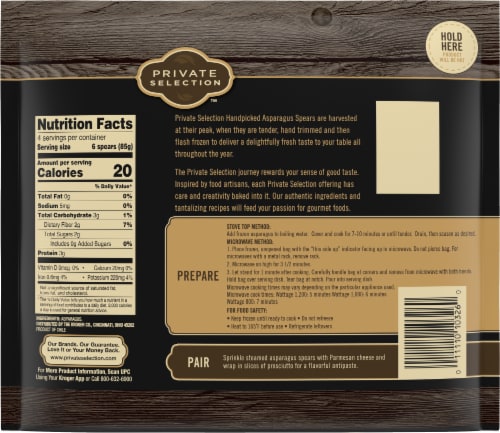 Private Selection® Frozen Asparagus Spears Handpicked Perspective: right