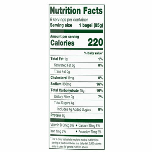 Simple Truth Organic® Plain Bagels Perspective: right