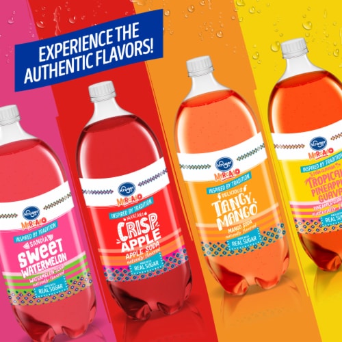 Kroger® Mercado Tangy Mango Caffeine Free Soda Bottle Perspective: right