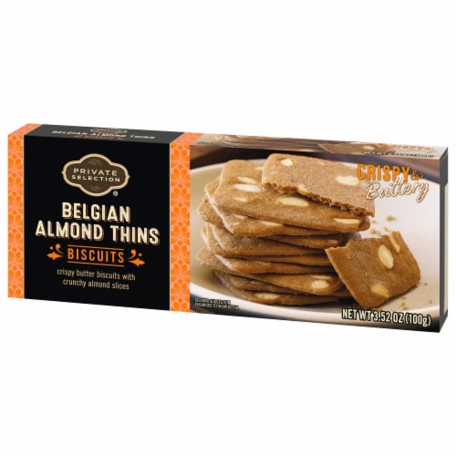 Private Selection® Belgian Almond Thins Biscuits Perspective: right