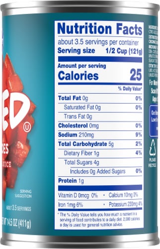 Kroger® Non BPA Liner Diced Tomatoes Perspective: right