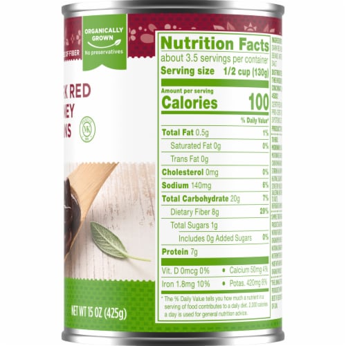 Simple Truth Organic® Dark Red Kidney Beans Perspective: right