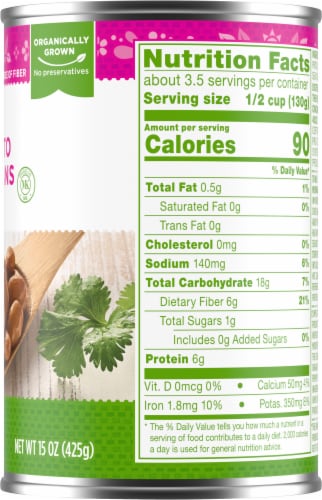Simple Truth Organic® Pinto Beans Perspective: right