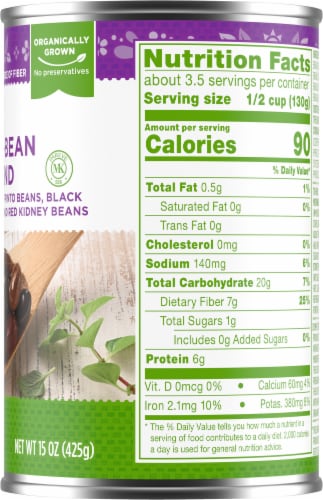 Simple Truth Organic® Tri-Bean Blend Perspective: right