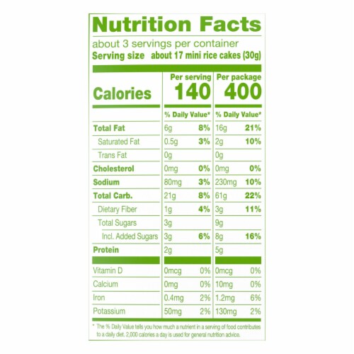 Simple Truth Organic Chocolate Mini Rice Cakes Perspective: right