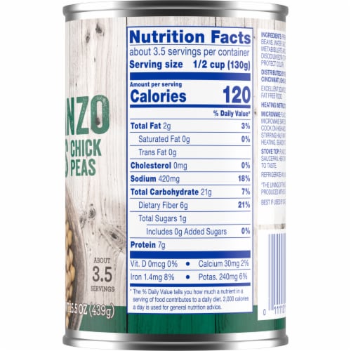 Kroger® Garbanzo Beans Chick Peas Perspective: right