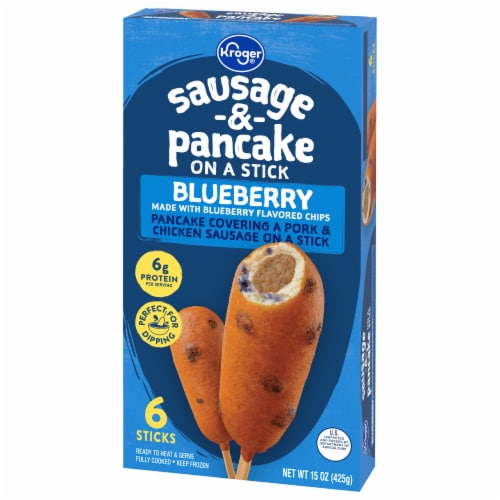 Kroger® Blueberry Sausage & Pancake on a Stick Perspective: right