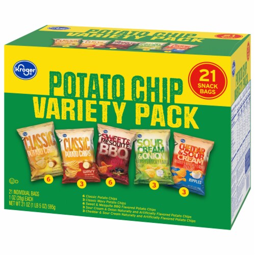 Kroger® Potato Chips Variety Pack Perspective: right