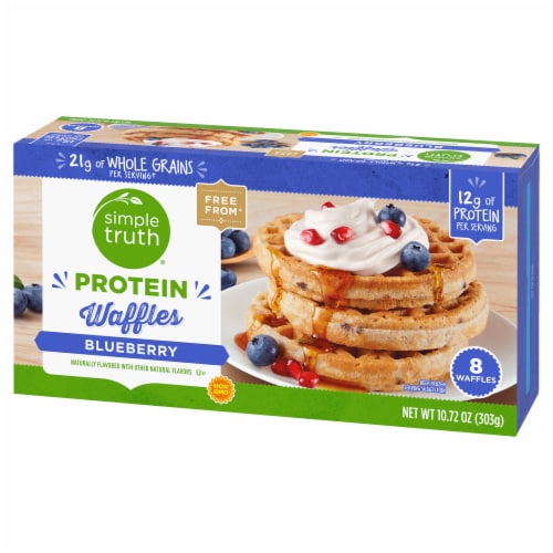 Simple Truth® Blueberry Protein Waffles Perspective: right