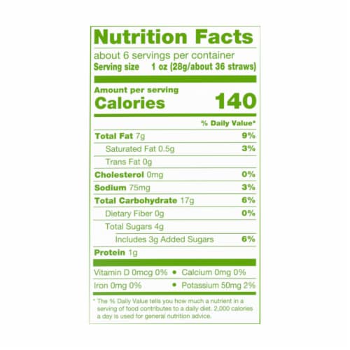 Simple Truth® Cinnamon Sugar Apple Straws Chips Perspective: right