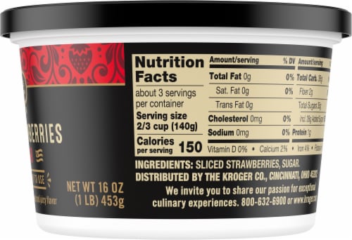 Private Selection® Sliced Strawberries in Sugar Frozen Fruit Perspective: right