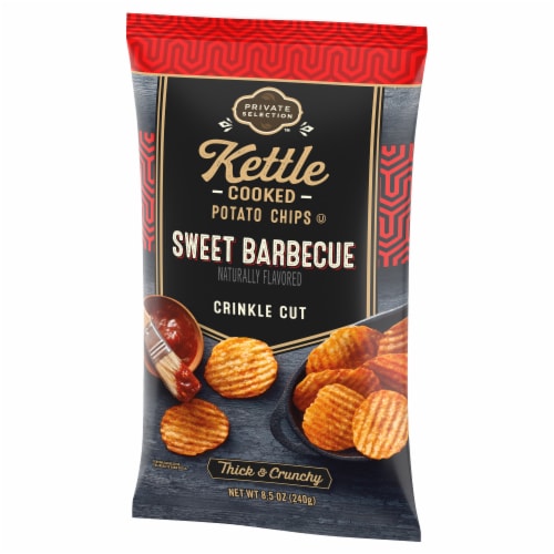 Private Selection® Sweet Barbecue Crinkle Cut Kettle Chips Perspective: right