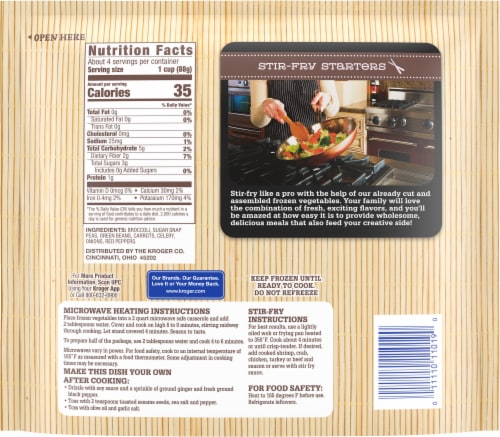Kroger® Stir-Fry Starters Frozen Vegetables Perspective: right