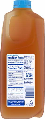 Kroger Caffeinated Sweet Iced Tea Perspective: right