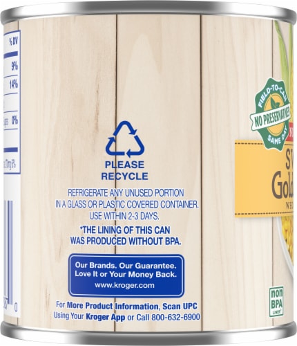 Kroger® No Salt Added Whole Kernel Corn Perspective: right