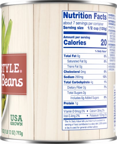 Kroger® Italian Cut Green Beans Can Perspective: right