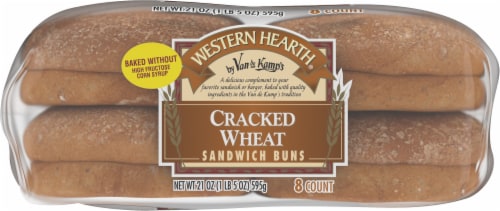 Western Hearth® Cracked Wheat Sandwich Buns Perspective: right