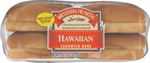Western Hearth® Sweet Hawaiian Sandwich Buns Perspective: right
