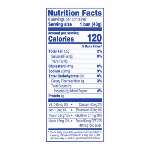 Kroger® White Hamburger Bun Perspective: right