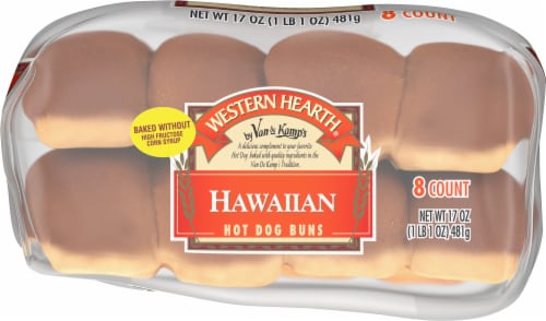 Western Hearth® Sweet Hawaiian Hot Dog Buns Perspective: right