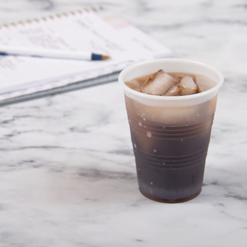 Smart Way Translucent Ribbed Plastic Cups Perspective: right