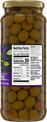 Kroger® Reduced Sodium Manzanilla Pimiento Stuffed Olives Perspective: right