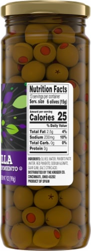 Kroger Manzanilla Olives Stuffed with Pimiento Perspective: right