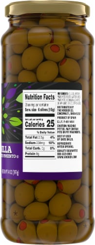 Kroger® Pimiento Stuffed Green Manzanilla Olives Perspective: right