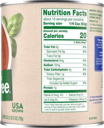 Kroger Tomato Puree Perspective: right