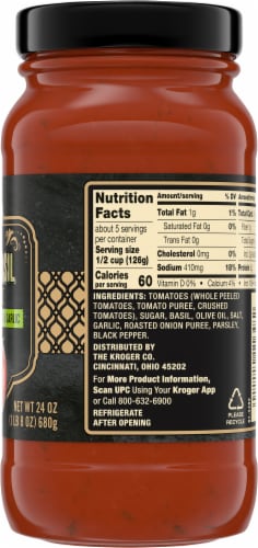 Private Selection® Tomato Basil Pasta Sauce Perspective: right