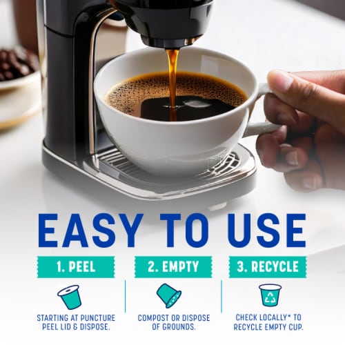 Kroger® 100% Colombian Medium Dark Roast Coffee Pods Perspective: right