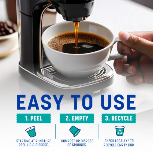 Kroger® 100% Colombian Medium Dark Roast Coffee Pods Perspective: right