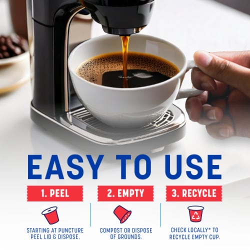 Kroger® Donut Shop Blend Medium Roast Coffee Pods BIG DEAL! Perspective: right