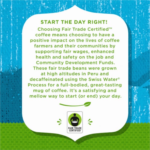 Simple Truth Organic® Decaf 100% Peruvian Medium Roast Coffee Pods Perspective: right